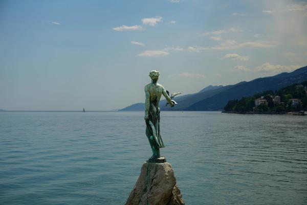 Maiden with the Seagull Statue