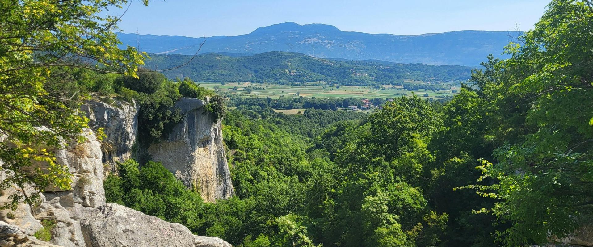 Discover the lush greenery and breathtaking cliffs of Croatia's stunning countryside.