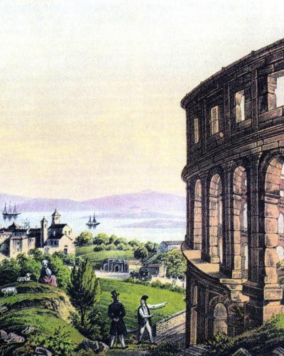 Pula roman theatre c1840