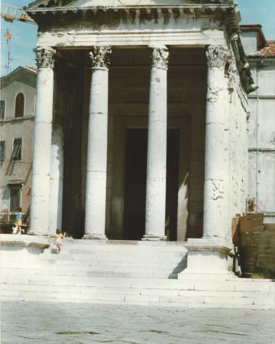 Temple of Augustus, Pula, Croatia, June 1987 (01)