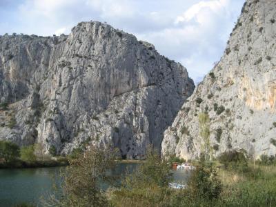 Cetina-Canyon in Omis, Croatia