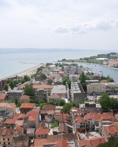 View of Omis from fortress Peovica