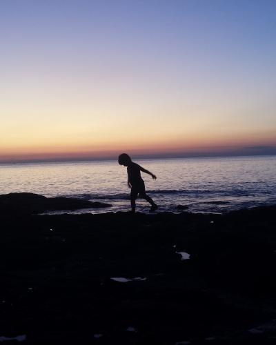 20190903 200039 Croatia Novigrad Kastanija Pineta beach sunset