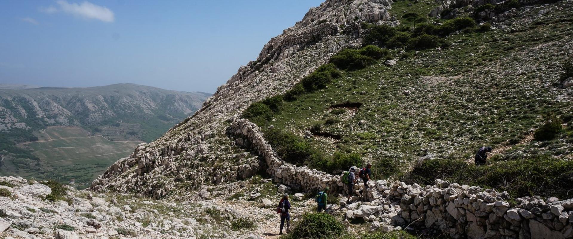 Primorje-Gorski Kotar County am Wanderweg vom Mt