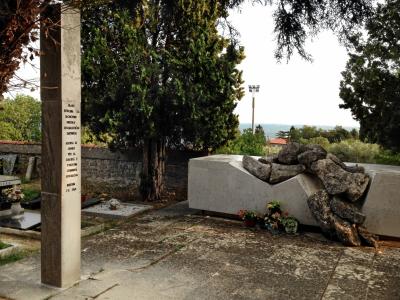 Groznjan socialist memorial on cemetery